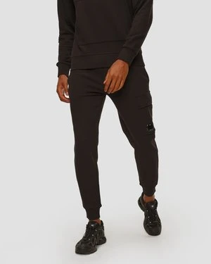 Spodnie Męskie C.p. Company Diagonal Raised Fleece Lens Sweatpants Czarne CP Company