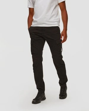 Spodnie Męskie C.p. Company Stretch Sateen Ergonomic Cargo Pants Czarne CP Company