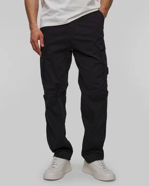 Spodnie Męskie C.p. Company Stretch Sateen Loose Cargo Pants Granatowe CP Company