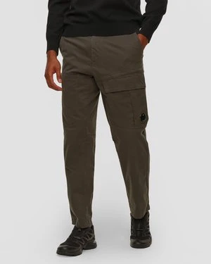 Spodnie Męskie C.p. Company Stretch Sateen Loose Cargo Pants Szare CP Company