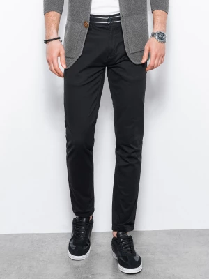 Spodnie męskie chino - czarne V1 P156
 -                                    L