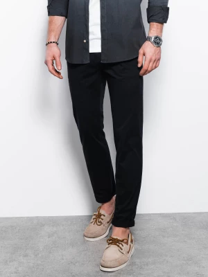 Spodnie męskie chino - czarne V2 P894
 -                                    L