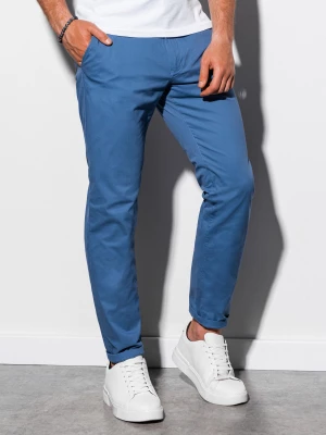 Spodnie męskie chino - niebieskie V3 P894
 -                                    L