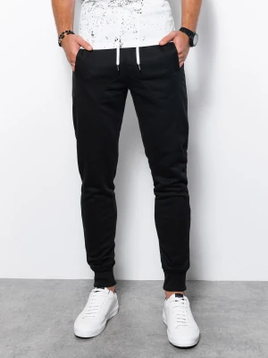 Spodnie męskie dresowe JOGERRY - czarne V1 Ombre Clothing