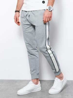 Spodnie męskie dresowe joggery - szary melanż V3 P951
 -                                    XXL Ombre