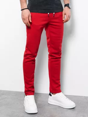 Spodnie męskie dresowe - czerwone V10 P866
 -                                    L