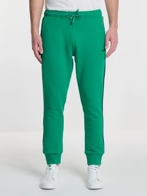 Spodnie męskie dresowe z lampasami zielone Smith 301/ Santo 301 BIG STAR