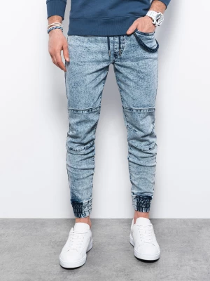 Spodnie męskie jeansowe joggery - jasnoniebieskie V1 P1056
 -                                    XL Ombre