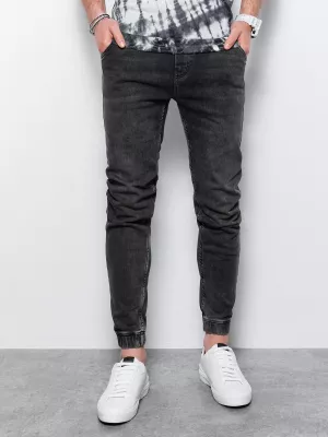 Spodnie męskie jeansowe joggery - czarne P907
 -                                    L