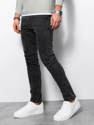 Spodnie męskie jeansowe SKINNY FIT - czarne V6 P1062
 -                                    S Ombre