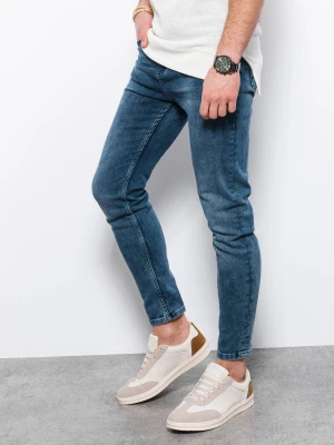 Spodnie męskie jeansowe SKINNY FIT - granatowe P1007
 -                                    XXL Ombre