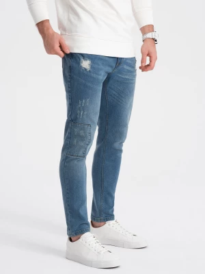 Spodnie męskie jeansowe SKINNY FIT - jasny niebieski P1060
 -                                    L
