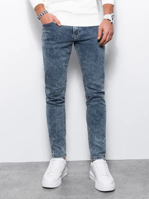 Spodnie męskie jeansowe SKINNY FIT - niebieskie V5 P1062
 -                                    S