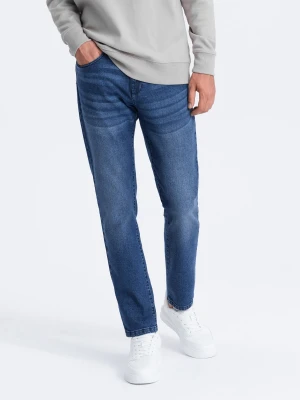 Spodnie męskie jeansowe SLIM FIT - niebieskie V3 Ombre Clothing