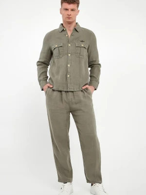 Spodnie męskie lniane AERONAUTICA MILITARE