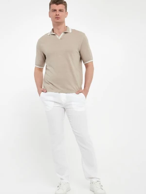 Spodnie męskie lniane PAUL&SHARK