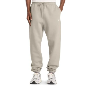 Spodnie męskie New Balance MP41503TWF - beżowe