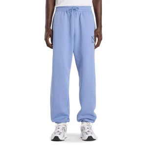 Spodnie męskie New Balance Reimagined Fleece Jogger MB61E74AAA3 - niebieskie
