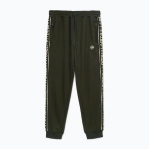 Spodnie męskie Pitbull Trackpants Tape Logo Terry Group old green