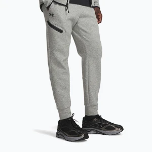 Spodnie męskie Under Armour Unstoppable Fleece mod gray / black Szary