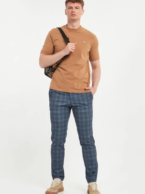 Spodnie męskie w kratkę KARL LAGERFELD