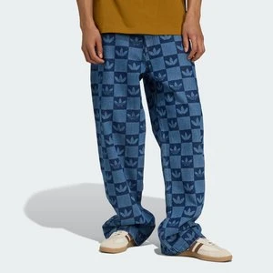 Spodnie Monogram All Over Print Regular Denim Adidas