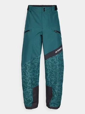 Spodnie narciarskie Adidas Terrex ciemnozielony