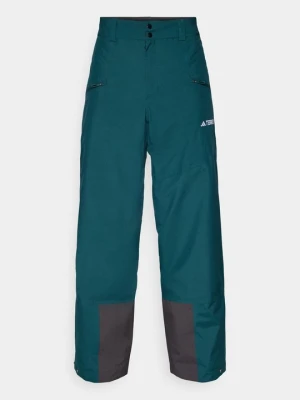 Spodnie narciarskie Adidas Terrex ciemnozielony