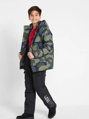 Spodnie narciarskie cargo, wodoodporne, na szelkach, z ciepłą podszewką bonprix