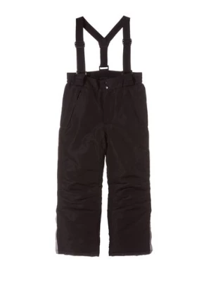 Spodnie narciarskie chłopięce basic- czarne z elementami odblaskowymi 5.10.15.
