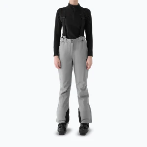 Spodnie narciarskie damskie 4F Fnk F1157 cool light grey