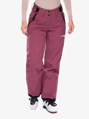 Spodnie narciarskie damskie adidas TERREX Xperior 2L Insulated Stretch Pants - quiet crimson/white