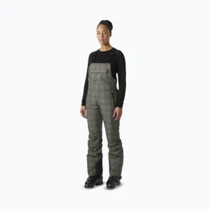 Spodnie narciarskie damskie Helly Hansen Legendary Insulated Bib pebble broxburn plaid aop