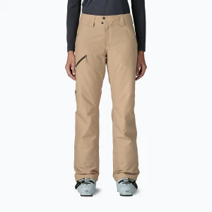Spodnie narciarskie damskie Patagonia Insulated Powder Town oar tan Szary