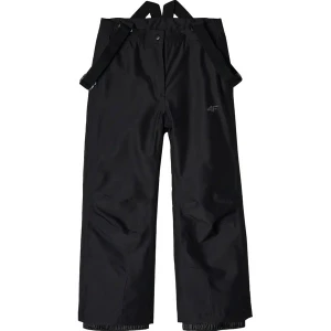 Spodnie narciarskie dziewczęce na szelkach TFTRF659 4F