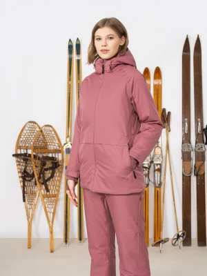 Spodnie narciarskie membrana 8000 damskie Outhorn - różowe