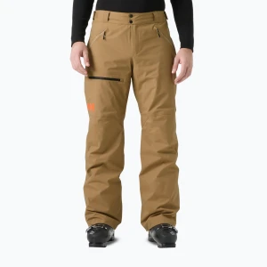Spodnie narciarskie męskie Helly Hansen Sogn Cargo elmwood Brązowy