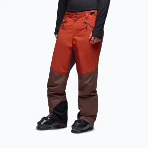 Spodnie narciarskie męskie Oakley Canopy Pro Insulated Dark Umber / Flame Red