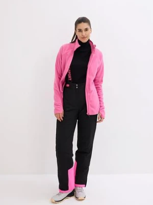 Spodnie narciarskie ocieplane i nieprzemakalne, z odpinanymi szelkami, straight bonprix