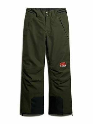 Spodnie narciarskie Superdry oliwkowy