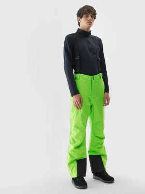 Spodnie narciarskie z szelkami membrana 5000 męskie - zielone 4F