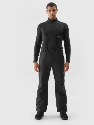 Spodnie narciarskie z szelkami membrana 8000 męskie - czarne 4F