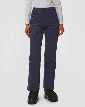 Spodnie Narciarskie Z Wysokim Stanem Damskie Descente Insulated Pants Granatowe
