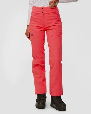 Spodnie Narciarskie Z Wysokim Stanem Damskie Descente Insulated Pants Różowe