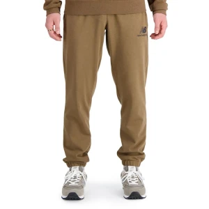 Spodnie New Balance MP31539DHE - brązowe