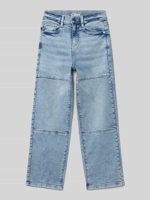 Spodnie o kroju baggy o kroju relaxed fit z mieszanki bawełny s.Oliver RED LABEL