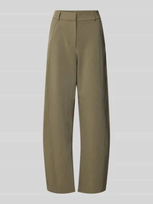 Spodnie o kroju barrel fit model 'THYSA' Topshop Piaskowy