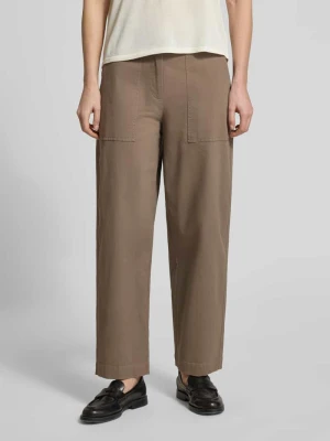 Spodnie o kroju barrel fit z mieszanki bawełny Marc O'Polo