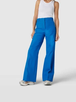 Spodnie o kroju bootcut fit z wpuszczanymi kieszeniami Victoria Beckham Niebieski