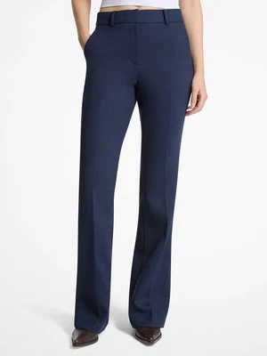 Spodnie o kroju bootcut z mieszanki elastycznej wełny MICHAEL Michael Kors